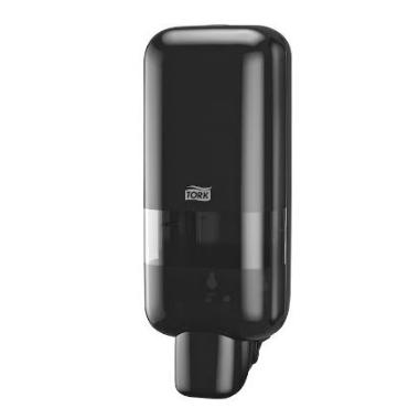 Dispenser Manuel Tork S4 1000ml Plast Sort til sæbe/hånddesinfek